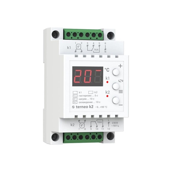 Терморегулятор k2 terneo 4820120220333 Терморегулятор k2 terneo 4820120220333