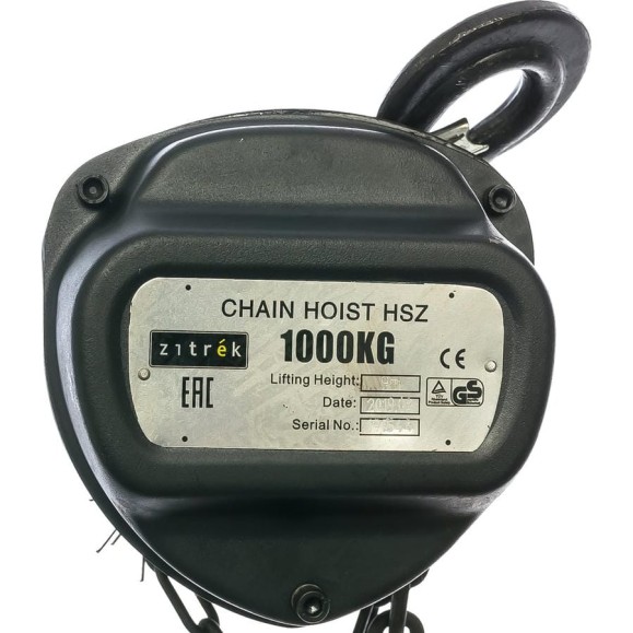Ручная шестеренная таль (1т, 9м) Zitrek HS-Z004-4476 Ручная шестеренная таль (1т, 9м) Zitrek HS-Z004-4476