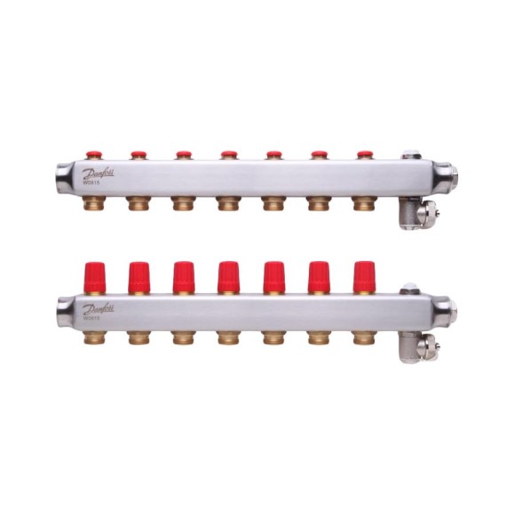 Коллекторы Danfoss SSM-7 для 7 контуров 088U0807
