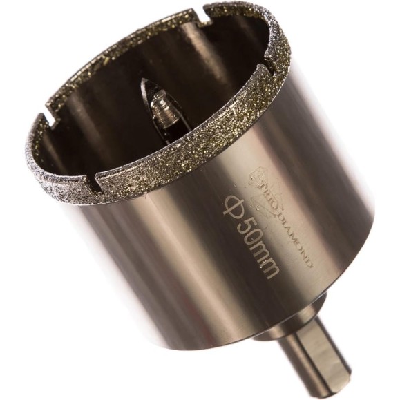 Коронка алмазная по керамике и кафелю с центрирующим сверлом TRIO-DIAMOND 50 мм 400050 Коронка алмазная по керамике и кафелю с центрирующим сверлом TRIO-DIAMOND 50 мм 400050