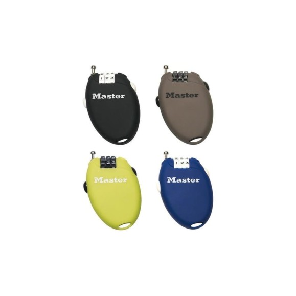 Кодовый замок с автомат. тросом MasterLock 4603EURD Кодовый замок с автомат. тросом MasterLock 4603EURD