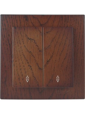 Выключатель NILSON 2СП проходной орех Touran wood 24271009