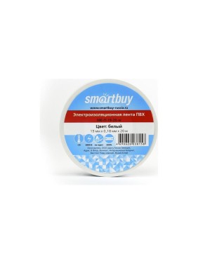 Изолента Smartbuy 0.18х19 мм, 20 метров, белая SBE-IT-19-20-w Изолента Smartbuy 0.18х19 мм, 20 метров, белая SBE-IT-19-20-w