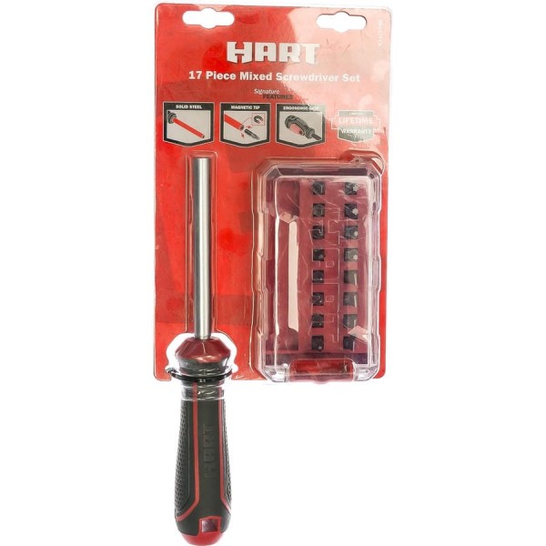 Набор бит Hart 17 шт с рукояткой HSD17PCS 5132003140