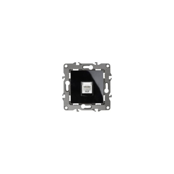 Телефонная розетка ЭРА 12-3105-06 RJ11, IP20, 12, чёрный Б0014716 Телефонная розетка ЭРА 12-3105-06 RJ11, IP20, 12, чёрный Б0014716