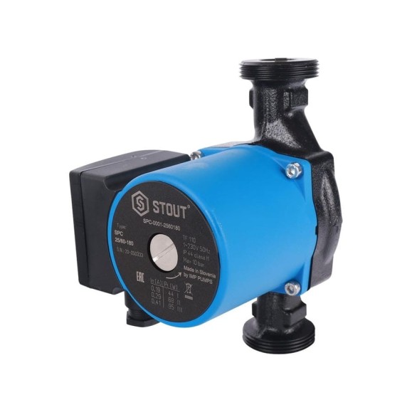 Циркуляционный насос STOUT 25/60-180 SPC-0001-2560180 RG008V60G6CIK4