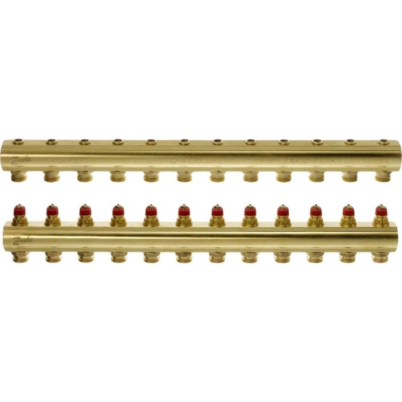 Коллекторы Danfoss FHF-12 для 12 контуров 088U0512