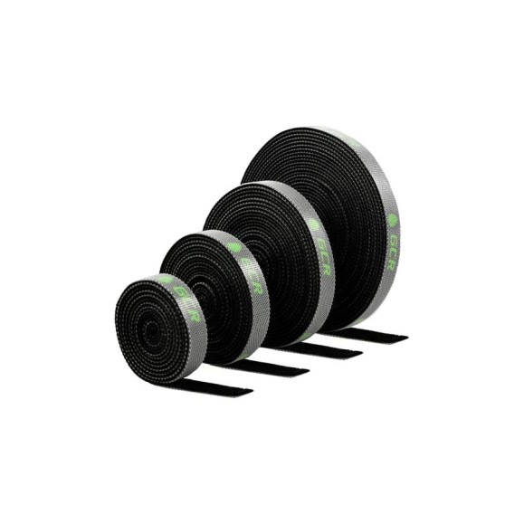 Лента липучка для стяжки GCR 1.0 м, черная, нейлон VIV51I417