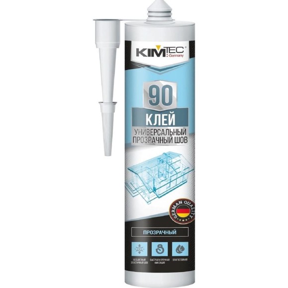 Клей 90 KIM TEC прозрачный шов 280мл 11602845 Клей 90 KIM TEC прозрачный шов 280мл 11602845