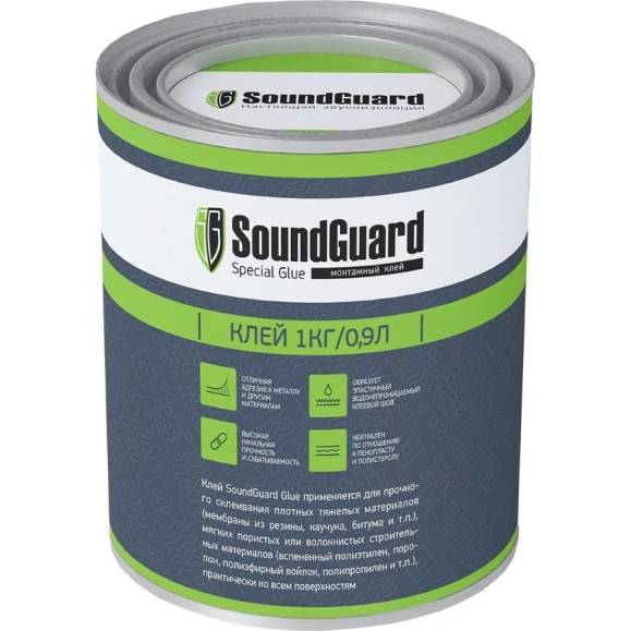 Контактный клей Soundguard 1 кг 551245 Контактный клей Soundguard 1 кг 551245