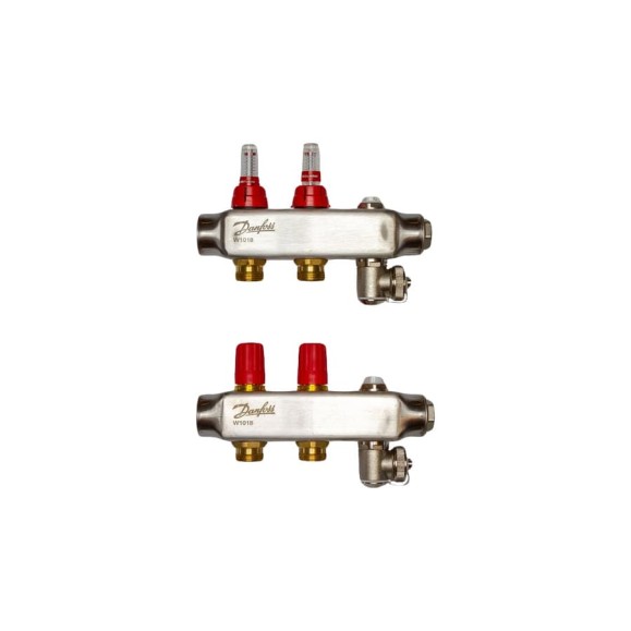 Коллекторы Danfoss SSM-2F с расходомерами 2 контура 088U0752
