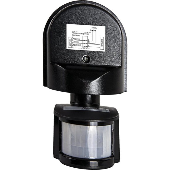 Датчик движения LLT ДД-008-B 1200Вт 180 гр. 12м IP44 черный 4680005959730 Датчик движения LLT ДД-008-B 1200Вт 180 гр. 12м IP44 черный 4680005959730