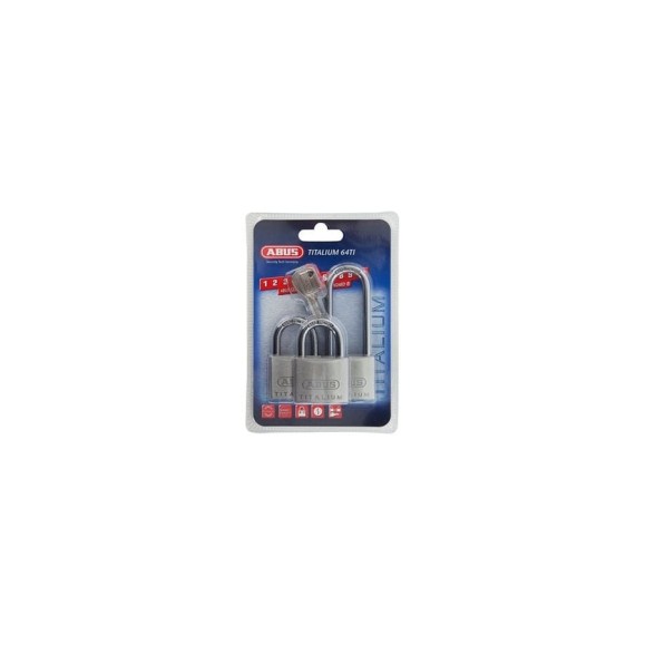 Навесные замки ABUS 727TI/40X2+40HB63 TRIPLES C/BLISTER 26662 Навесные замки ABUS 727TI/40X2+40HB63 TRIPLES C/BLISTER 26662