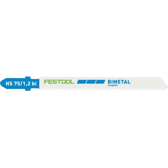 Пилки для лобзика HS 75/1.2 BI по металлу 5 шт. FESTOOL 204270 Пилки для лобзика HS 75/1.2 BI по металлу 5 шт. FESTOOL 204270
