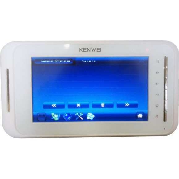 Монитор IP видеодомофона (белый) Kenwei KW-E707N IP System CC000001685 Монитор IP видеодомофона (белый) Kenwei KW-E707N IP System CC000001685