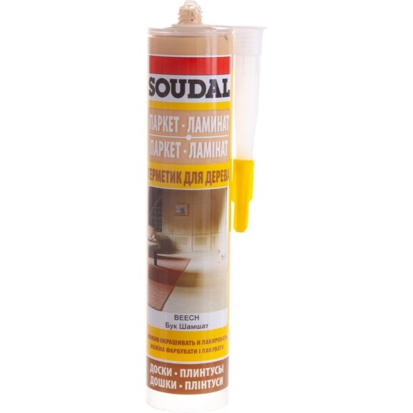 Паркетный акриловый герметик под бук SOUDAL 111257 Паркетный акриловый герметик под бук SOUDAL 111257