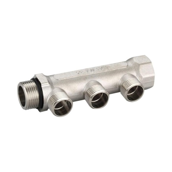 Коллектор IVANCI выходы с наружной резьбой, 2 выхода 3/4"x1/2" IVC.106500.N.01 Коллектор IVANCI выходы с наружной резьбой, 2 выхода 3/4"x1/2" IVC.106500.N.01