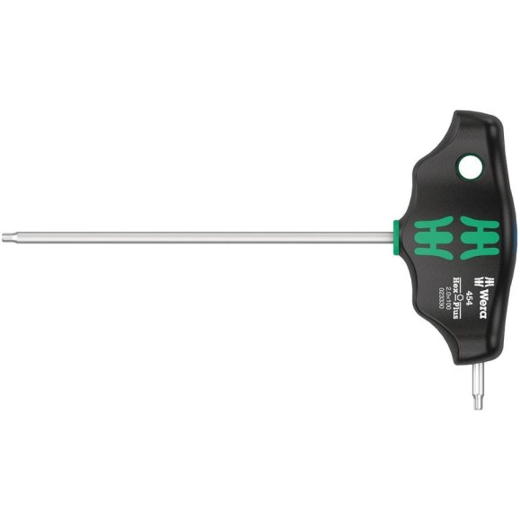 Шестигранная отвертка WERA 454 Hex-Plus, с Т-образной рукояткой, 2 x 100 мм WE-023330 Шестигранная отвертка WERA 454 Hex-Plus, с Т-образной рукояткой, 2 x 100 мм WE-023330