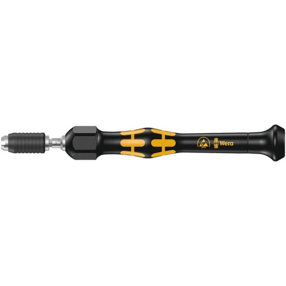 Динамометрическая отвёртка WERA 1430 Kraftform Micro ESD 0,02-0,11 Нм, быстрозажимной патрон WE-074802
