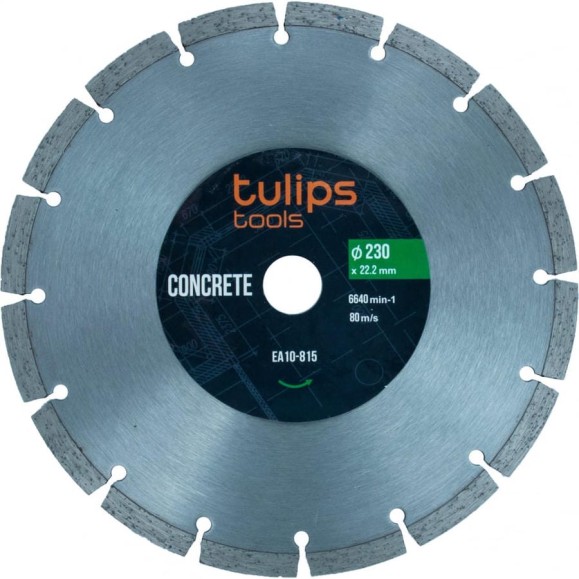 Диск алмазный сегментный 230х22.2 мм Tulips tools EA10-815