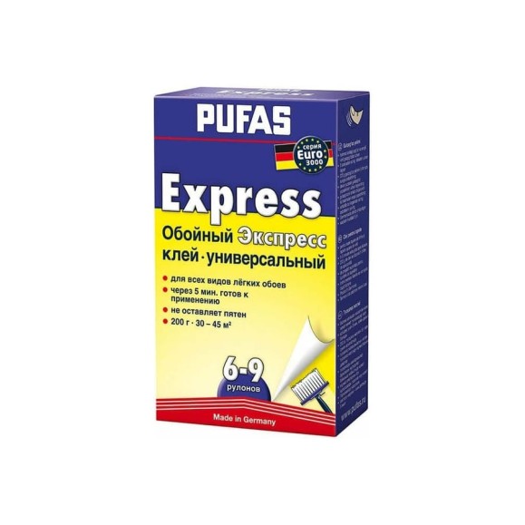 Клей Pufas Экспресс быстрорастворимый 0,2кг тов-014376