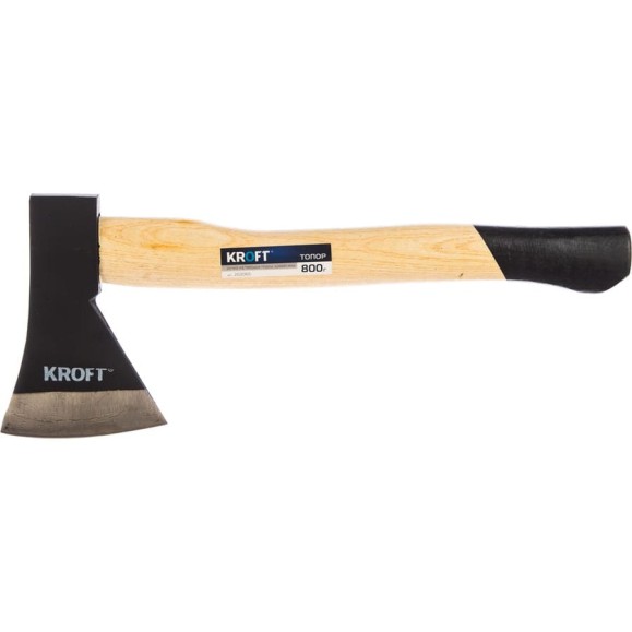 Топор KROFT 800г, ручка из твердых пород древесины 202065 Топор KROFT 800г, ручка из твердых пород древесины 202065