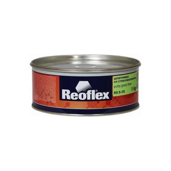 Шпатлевка со стекловолокном Reoflex Glass fiber 1 кг RX S-05/1000 Шпатлевка со стекловолокном Reoflex Glass fiber 1 кг RX S-05/1000