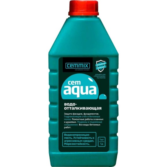 Водоотталкивающая добавка Cemmix CemAqua 1 л 206770 Водоотталкивающая добавка Cemmix CemAqua 1 л 206770