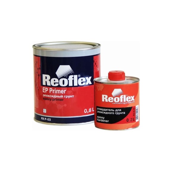 Эпоксидный грунт Reoflex 0.8 л, серый RX P-03/800 Эпоксидный грунт Reoflex 0.8 л, серый RX P-03/800