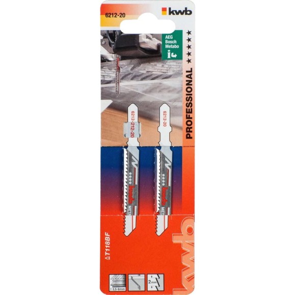 Пилка по металлу (2 шт; S20) для лобзика KWB T118BF 6212-20 Пилка по металлу (2 шт; S20) для лобзика KWB T118BF 6212-20