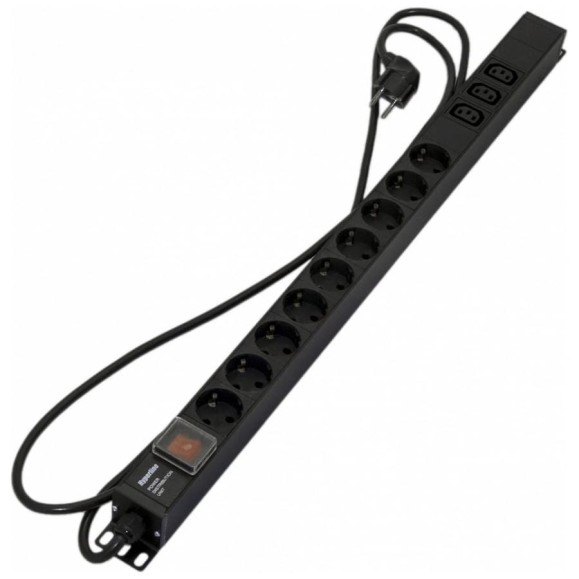 Блок розеток Hyperline SHE-9SH-3IEC-S-2.5EU 9 розеток Schuko+3хIEC320 C13, 16А, 250В 397070 Блок розеток Hyperline SHE-9SH-3IEC-S-2.5EU 9 розеток Schuko+3хIEC320 C13, 16А, 250В 397070