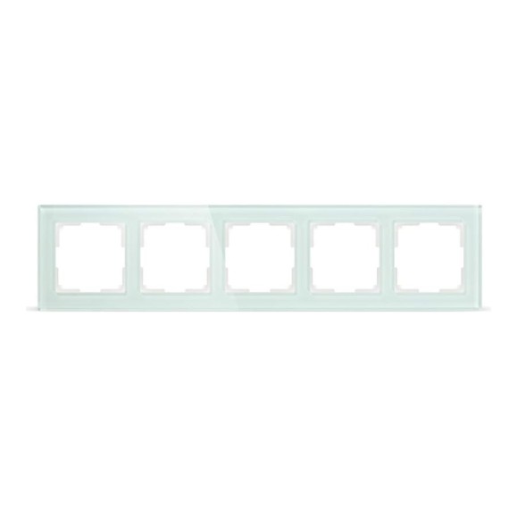Рамка Smartbuy 5-местная стекло бежевая Нептун SBE-05i-Glass-FR-5