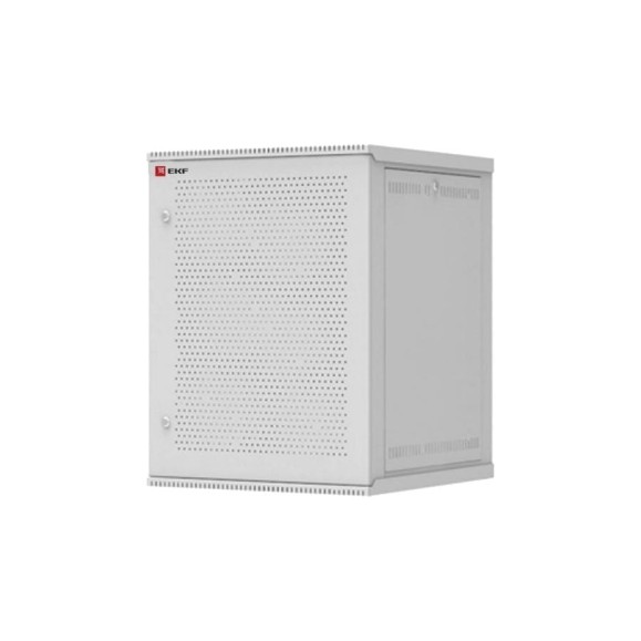 Телекоммуникационный настенный шкаф EKF 18U 600х450 дверь перфорированная Astra серия PROxima ITB18P450D