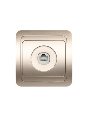 Компьютерная розетка Smartbuy RJ45 1-местная шампань Марс SBE-02c-S1-RJ Компьютерная розетка Smartbuy RJ45 1-местная шампань Марс SBE-02c-S1-RJ