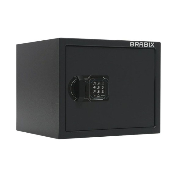 Офисный мебельный сейф BRABIX SF-280EL 280х350х300 мм, электронный замок, черный 291149