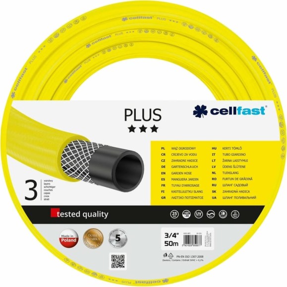 Садовый шланг Cellfastг PLUS 3/4'', 50 м 10-221
