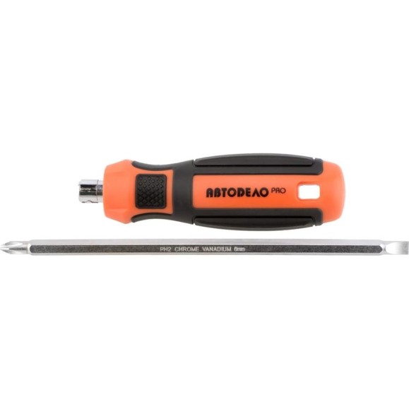 Комбинированная отвертка АвтоDело PH2-SL6 L=150mm PRO 39572 16091 Комбинированная отвертка АвтоDело PH2-SL6 L=150mm PRO 39572 16091