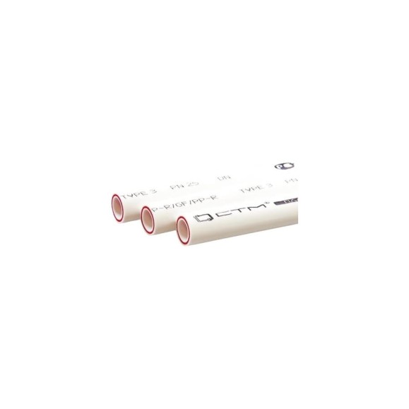 Труба СТМ ПЛАСТ PP-R PN 25 DN 25х4.2, армированная стекловолокном, 2 м C2PRF025 Труба СТМ ПЛАСТ PP-R PN 25 DN 25х4.2, армированная стекловолокном, 2 м C2PRF025