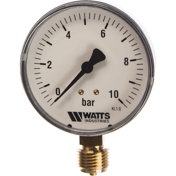 Манометр Watts F+R200 радиальный 0-10bar, корпус 80mm 10007793 Манометр Watts F+R200 радиальный 0-10bar, корпус 80mm 10007793