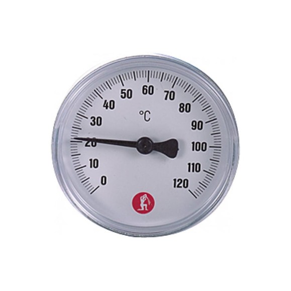Термометр R540 биметаллический осевой (1/2"; 120°) Giacomini R540Y003 040-0065 Термометр R540 биметаллический осевой (1/2"; 120°) Giacomini R540Y003 040-0065