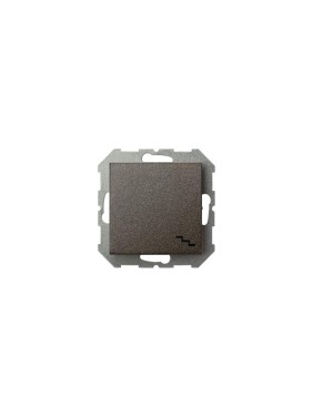 Проходной одноклавишный выключатель LIREGUS Эпсилон IP6 10-001-01 E/J антрацит, без рамки 28-107