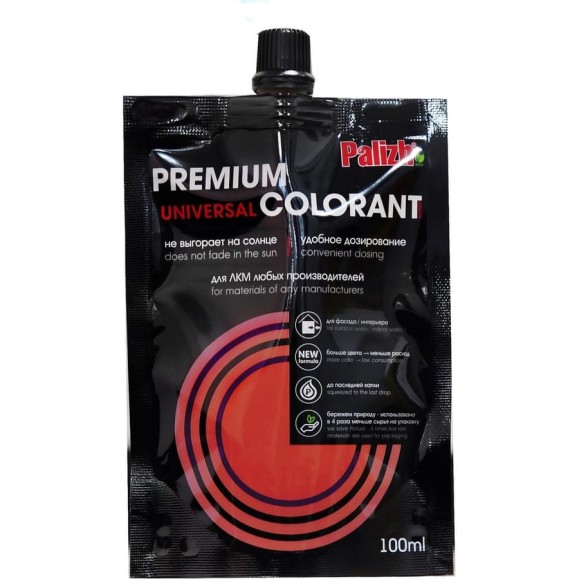 Колер PALIZH №2012 PREMIUM фасад 0,1л красный мак 11605788 Колер PALIZH №2012 PREMIUM фасад 0,1л красный мак 11605788