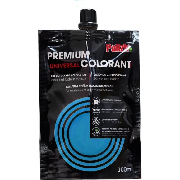 Колер PALIZH №2022 PREMIUM фасад 0,1л голубая ель 11605795 Колер PALIZH №2022 PREMIUM фасад 0,1л голубая ель 11605795