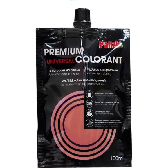 Колер PALIZH №2010 PREMIUM фасад 0,1л гранат 11605786 Колер PALIZH №2010 PREMIUM фасад 0,1л гранат 11605786