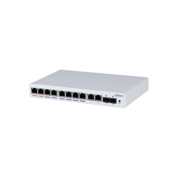 12-портовый гигабитный коммутатор Dahua с 8-РОЕ портами, управляемый DH-PFS4212-8GT-96 23321 12-портовый гигабитный коммутатор Dahua с 8-РОЕ портами, управляемый DH-PFS4212-8GT-96 23321