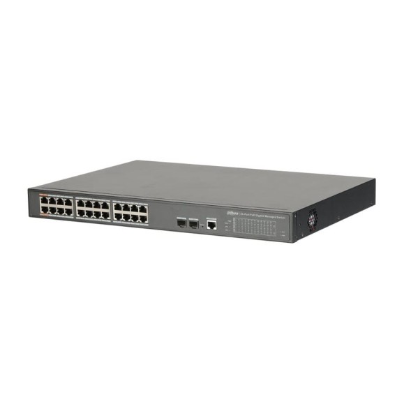 Управляемый 26-портовый гигабитный коммутатор с 24-РОЕ портами Dahua DH-PFS4226-24GT-240 21689 Управляемый 26-портовый гигабитный коммутатор с 24-РОЕ портами Dahua DH-PFS4226-24GT-240 21689
