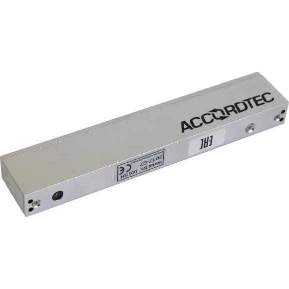 Электромагнитный замок ACCORDTEC сила удержания 180 кг, 12 В/0,3 А, 210x35x23мм, масса 1,2 ML-180AS 00-00017788 Электромагнитный замок ACCORDTEC сила удержания 180 кг, 12 В/0,3 А, 210x35x23мм, масса 1,2 ML-180AS 00-00017788