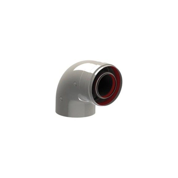 Колено коаксиальное стартовое (60/100 мм; 90°) BaltGaz 30845
