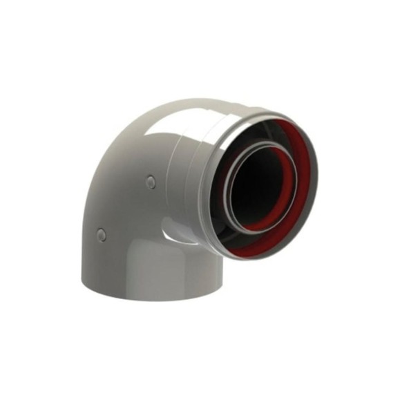 Коаксиальное промежуточное колено BaltGaz (60/100 мм; 90°) 31074