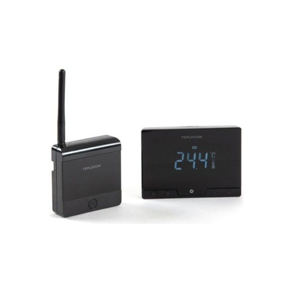 Беспроводной программируемый комнатный термостат Teplocom TS-Prog/LUX-RF (250В; 3А) Бастион 924